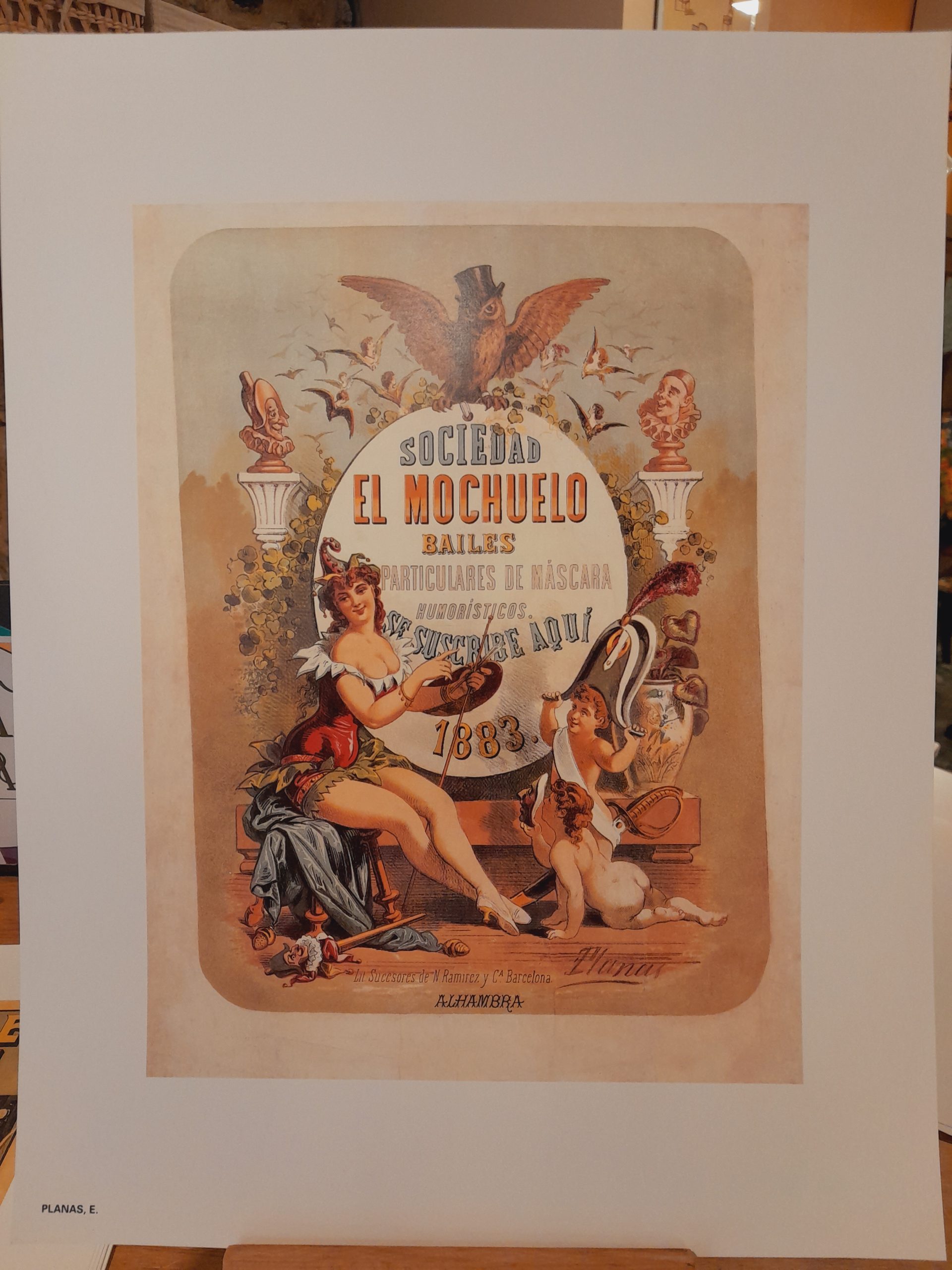 Reproducción de litografía de la colección Barcelona 1888-1936