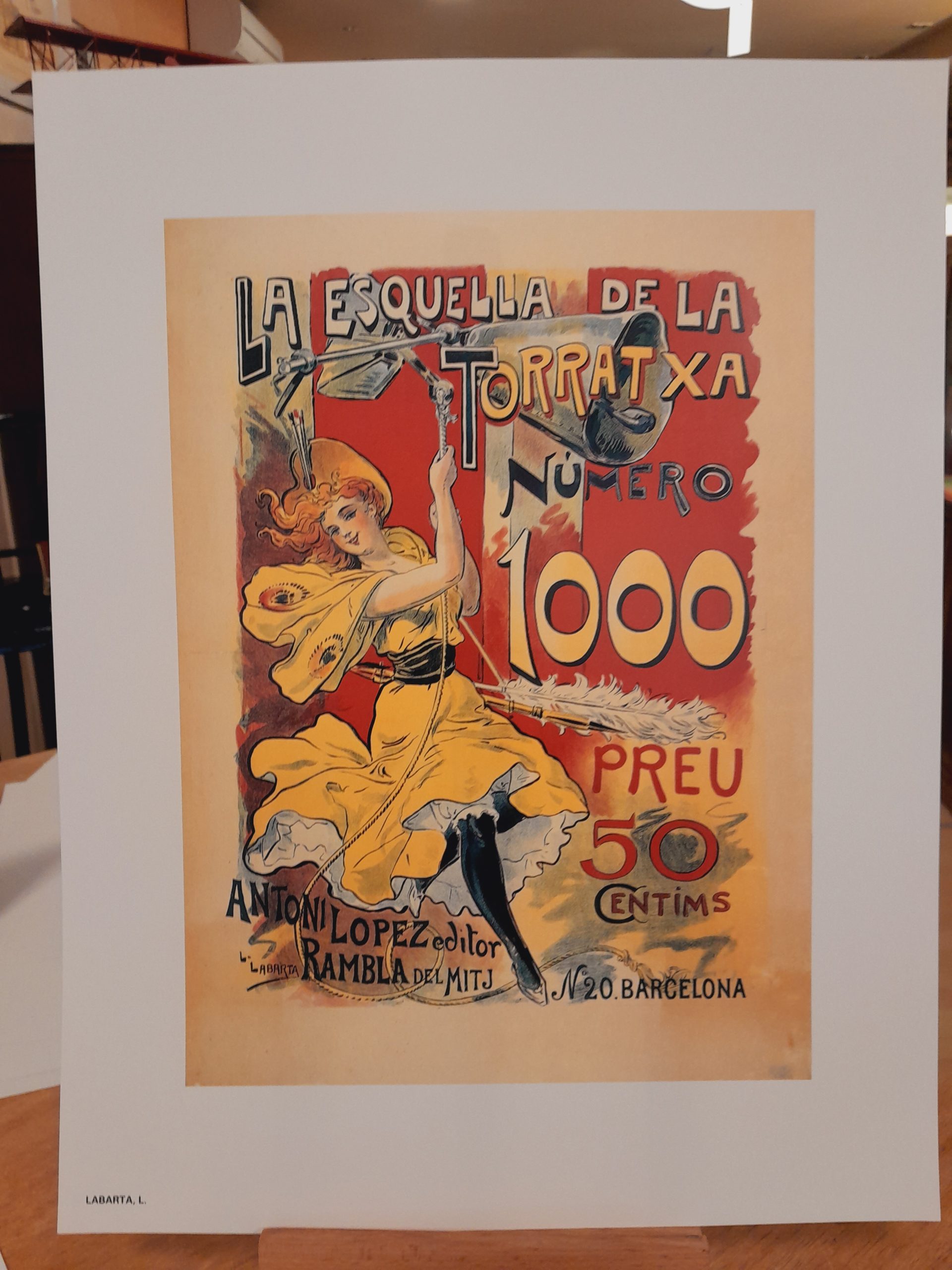 Reproducción de litografía de la colección Barcelona 1888-1936