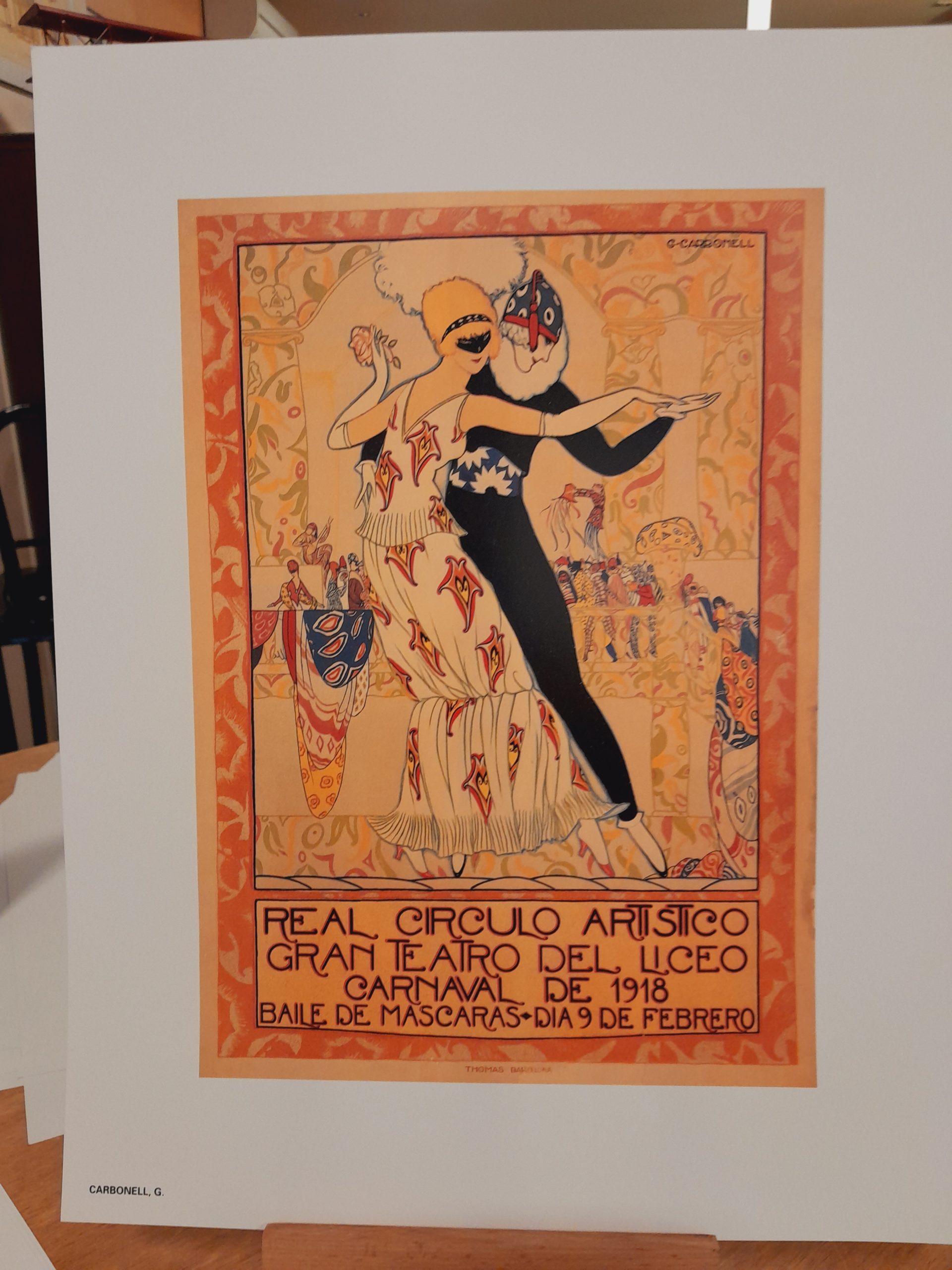 Reproducción de litografía de la colección Barcelona 1888-1936