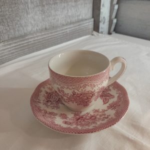 Taza inglesa de café moka vintage.