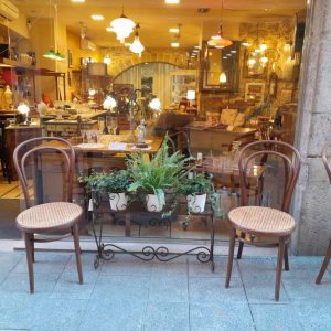 Conjunt de quatre cadires vintage estil Thonet nº 4.
